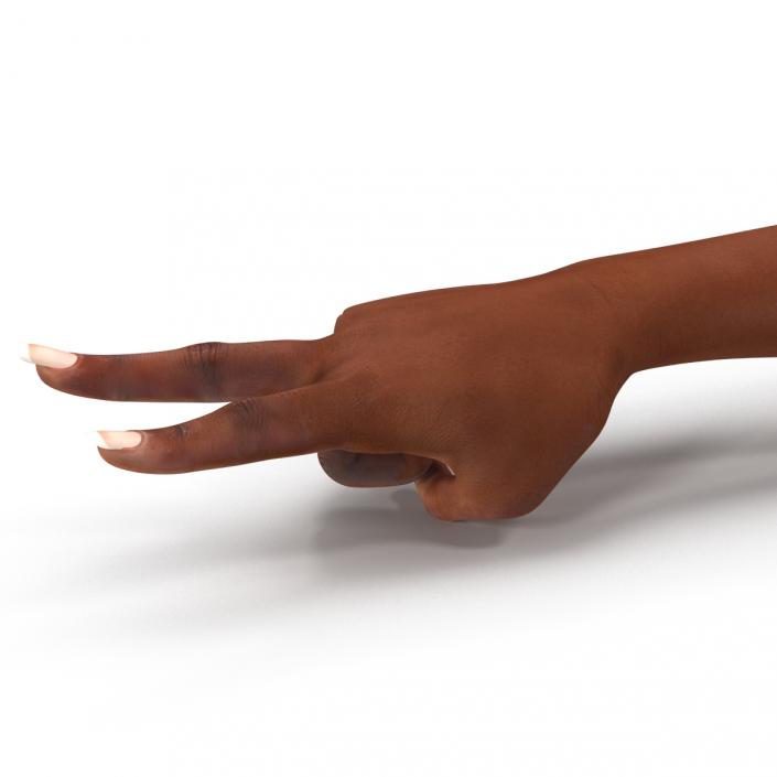 3D model Female Hand African American Pose 2