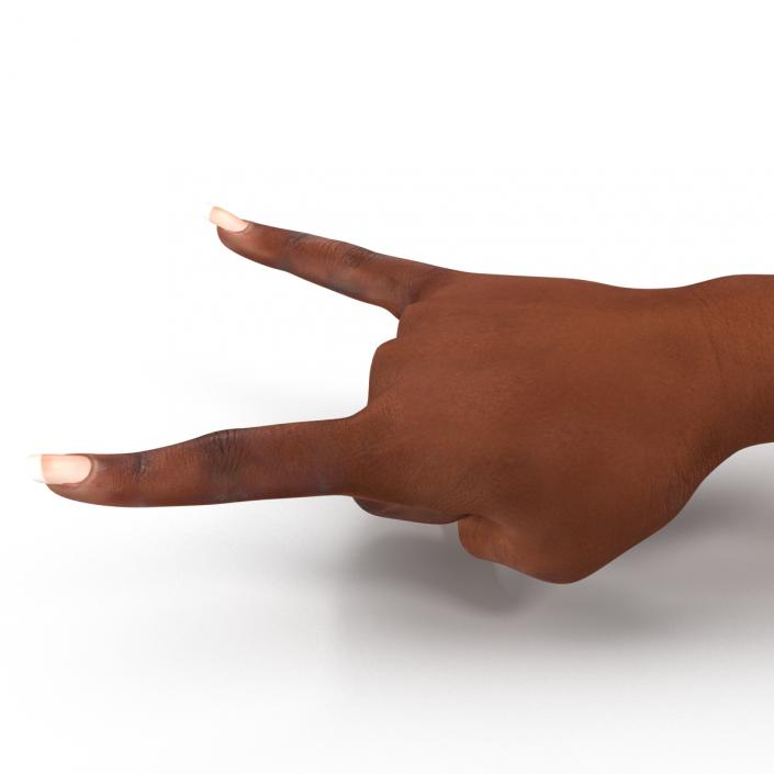 3D model Female Hand African American Pose 3