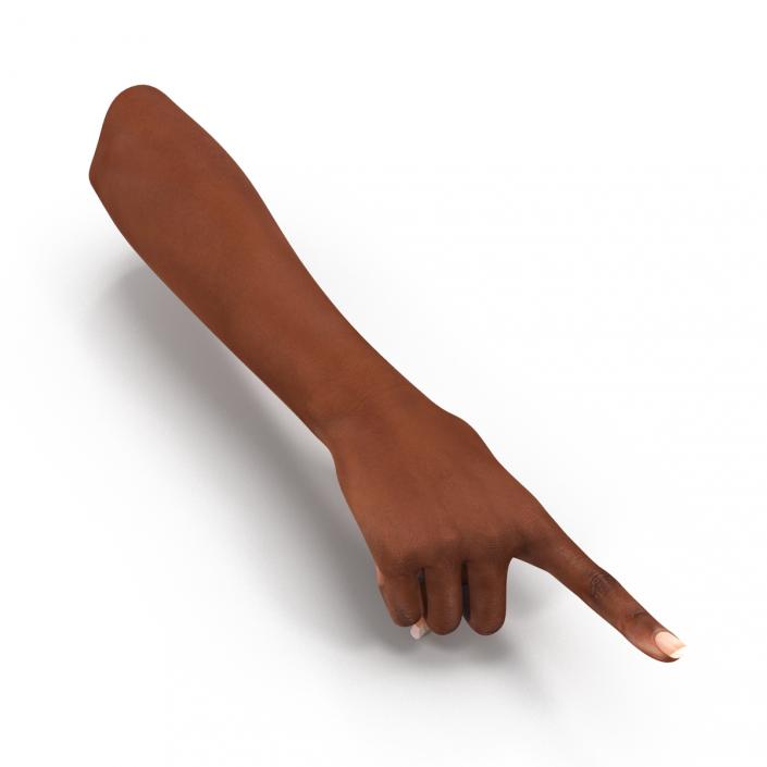 3D model Female Hand African American Pose 5