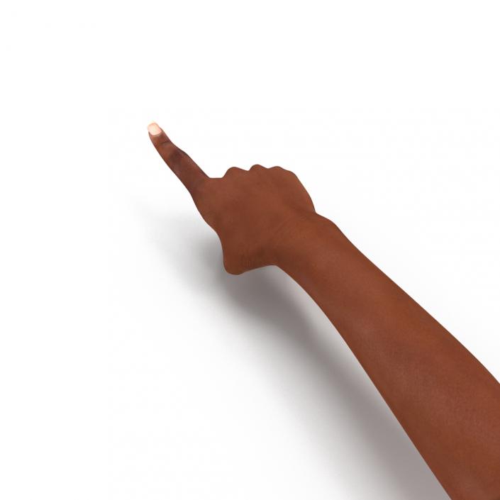 3D model Female Hand African American Pose 5