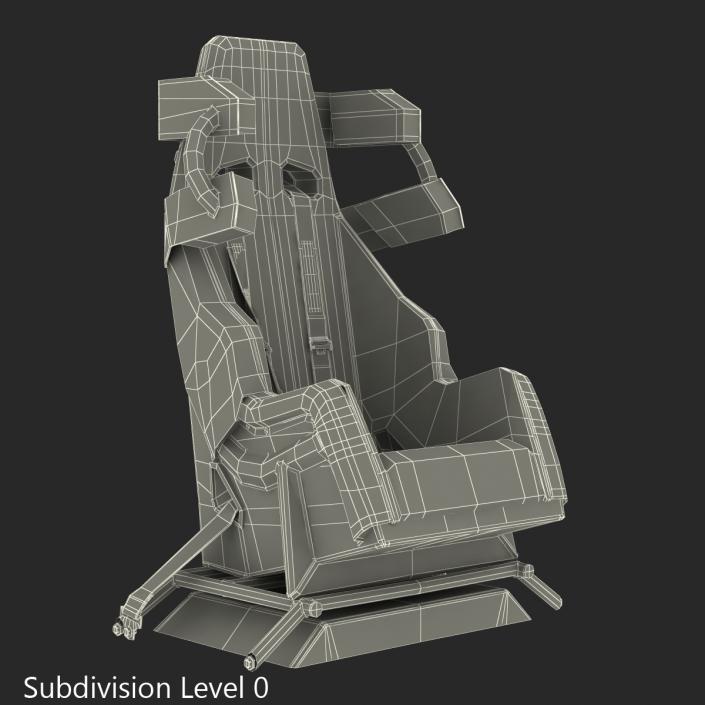 3D model Racing Car Seat