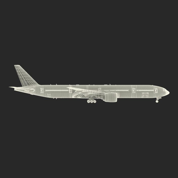 Boeing 777-300 Generic Rigged 3D model