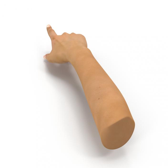 3D Female Hand Rigged model