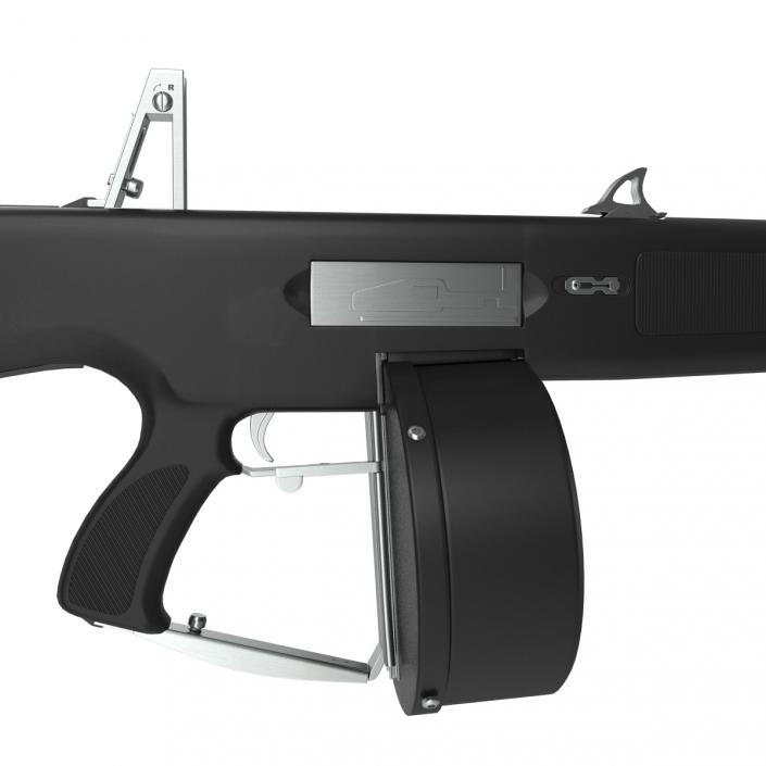3D Auto Assault Shotgun AA-12 Round Drum Magazine