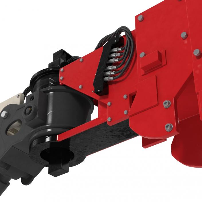 3D Telescopic Boom Lift JLG 1850 sj Red Rigged model