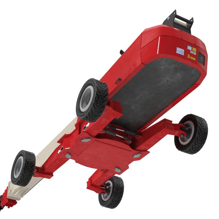 3D Telescopic Boom Lift Generic 4 Red Rigged