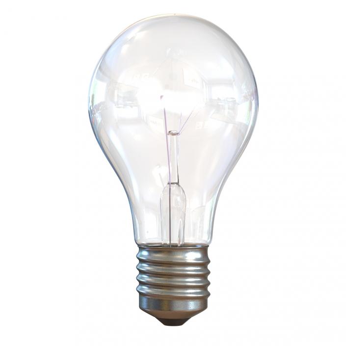3D Electric Light Bulb Illuminated