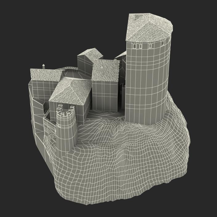 3D model Castle on the Hill 2