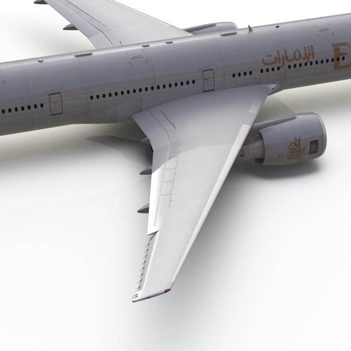 Boeing 777-300 Emirates Airlines Rigged 3D model