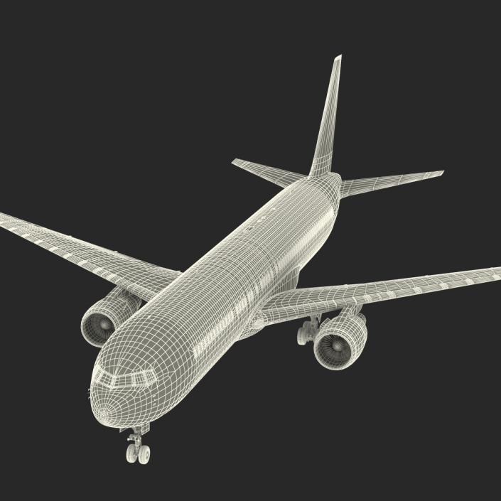 Boeing 767-300ER Alitalia Rigged 3D