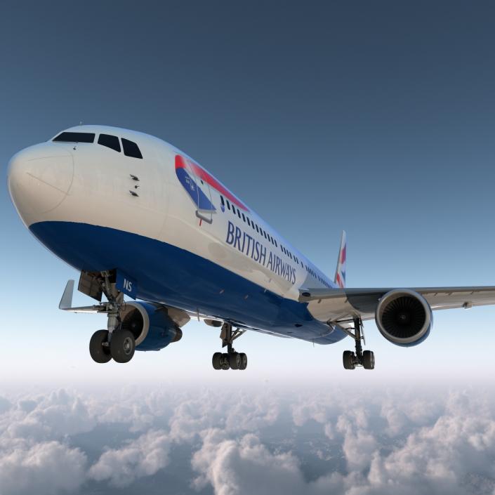 Boeing 767-300ER British Airways 3D