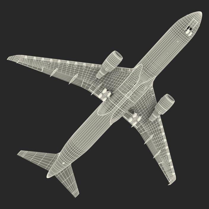 Boeing 767-300ER British Airways Rigged 3D model