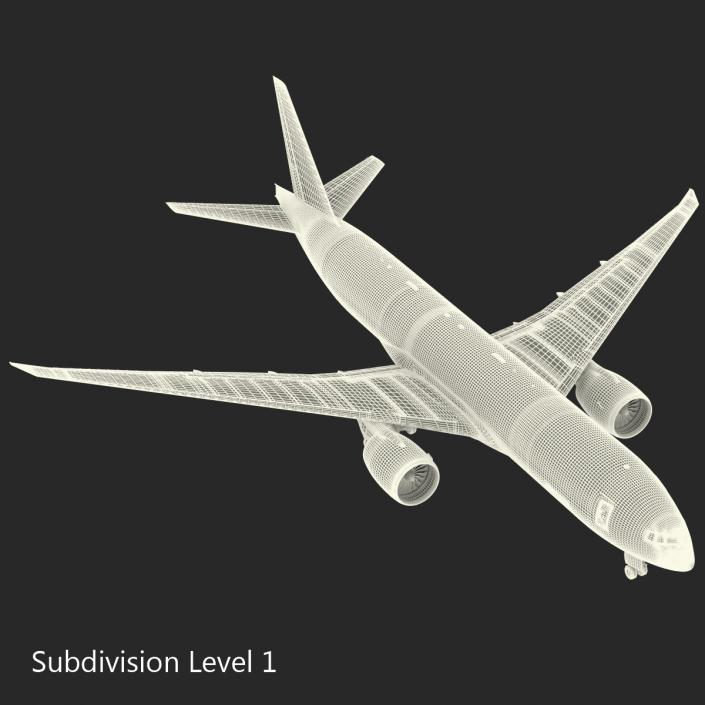 3D Boeing 777 Freighter Generic model