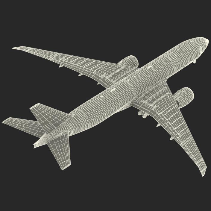 3D model Boeing 777 Freighter Generic Rigged