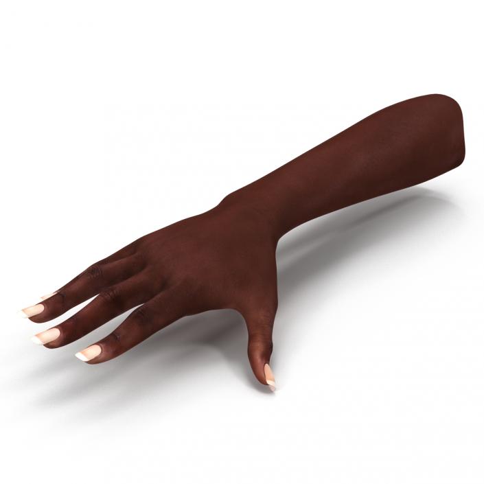 3D model Female Hand African American 2