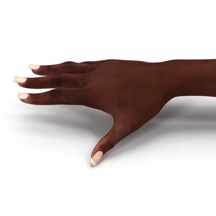 3D model Female Hand African American 2