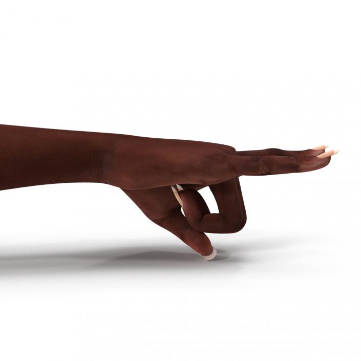 Female Hand African American 2 Pose 3 3D
