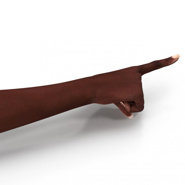 Female Hand African American 2 Pose 5 3D