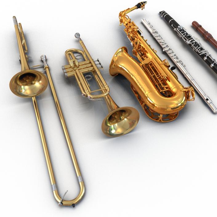 3D Woodwind Instruments Collection
