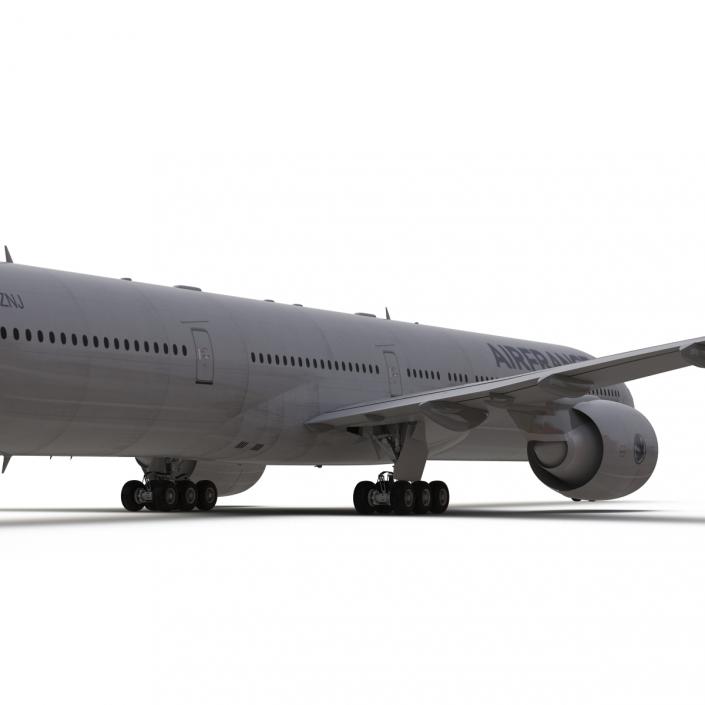 Boeing 777-300ER Air France Rigged 3D model