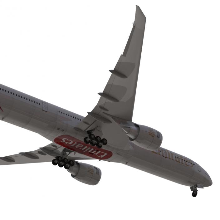 3D Boeing 777-300ER Emirates Airlines Rigged