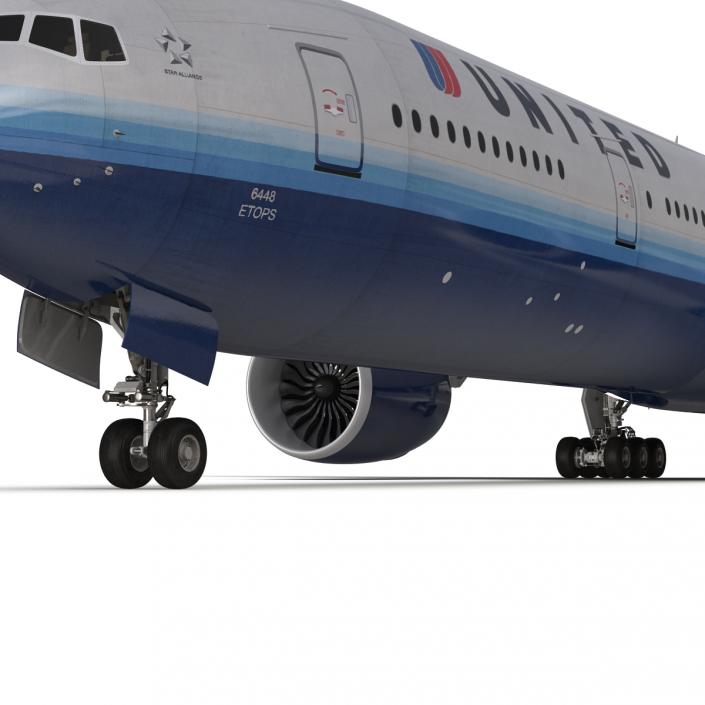 Boeing 777-300ER United Airlines 3D