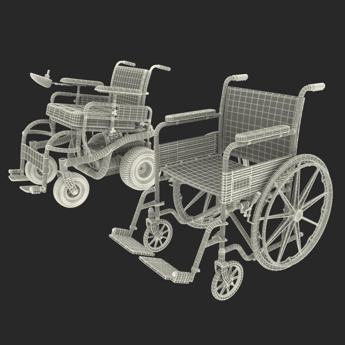 Wheelchairs Collection 3D