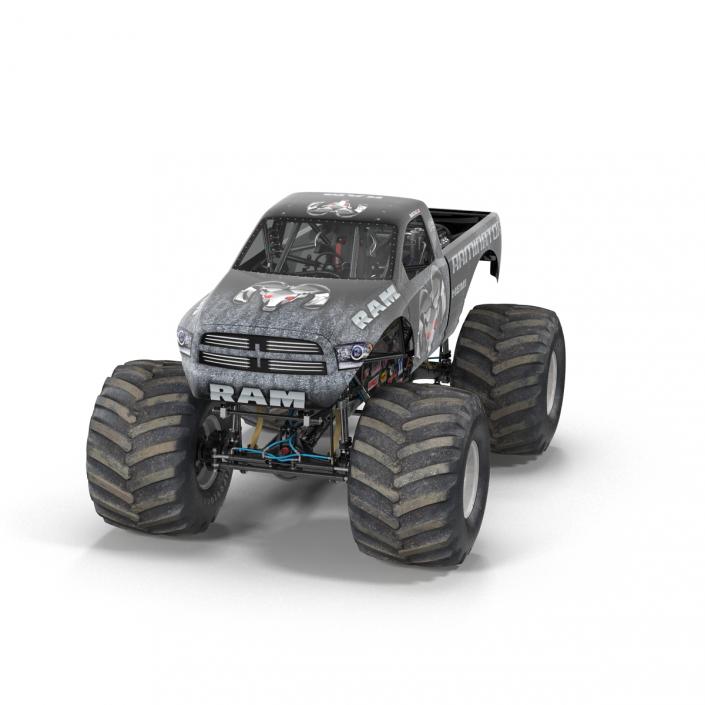 3D model Monster Truck Raminator Rigged