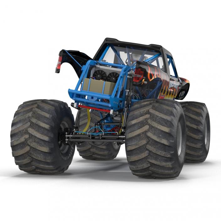 3D Monster Truck Bigfoot Rigged model