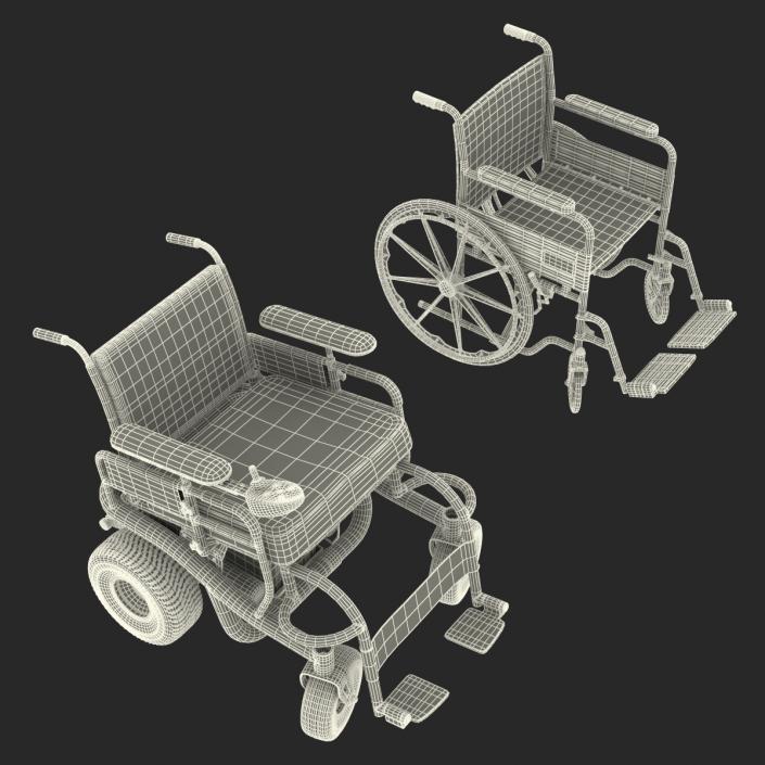 3D Wheelchairs Rigged 2 Collection