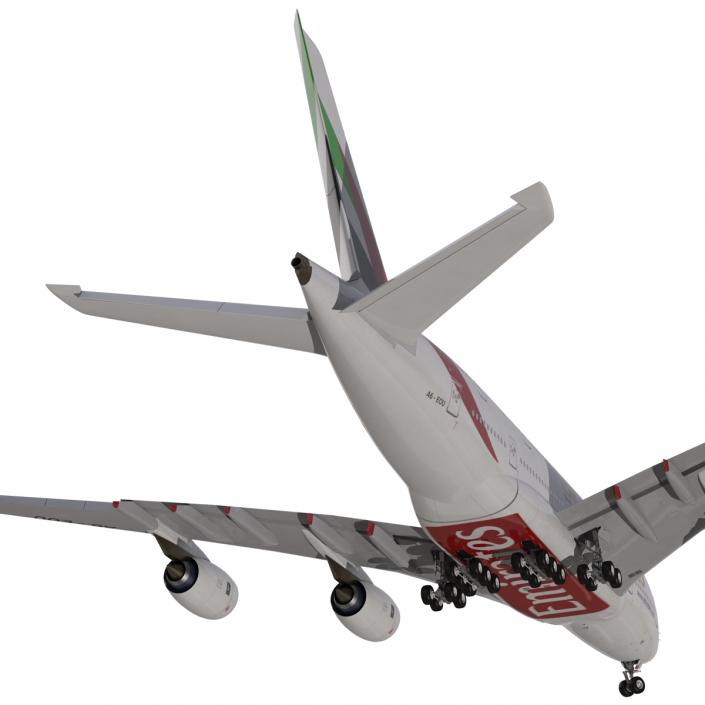 Airbus A380-800 Emirates 3D model