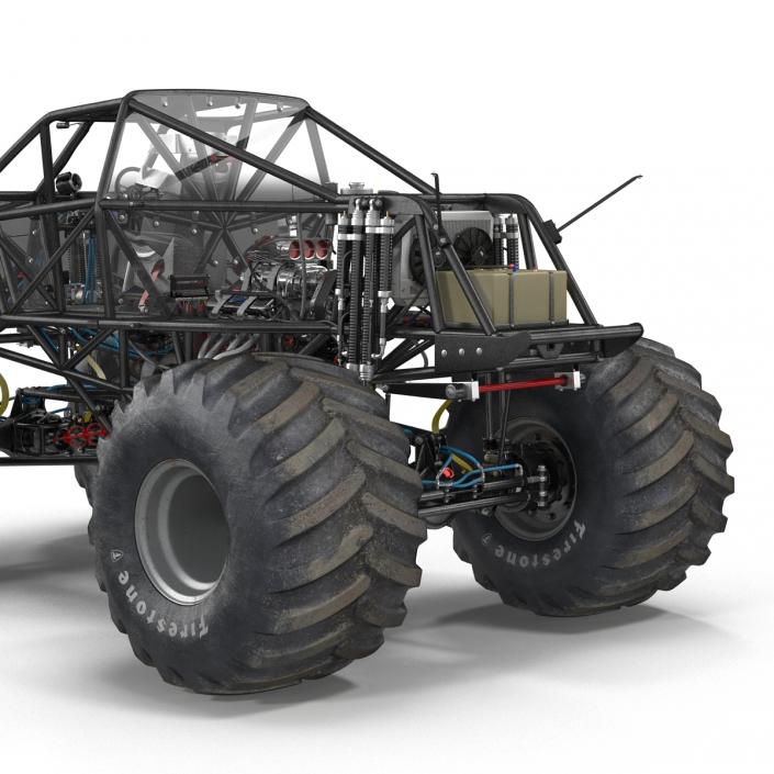 3D model Monster Truck Bigfoot 2 Rigged