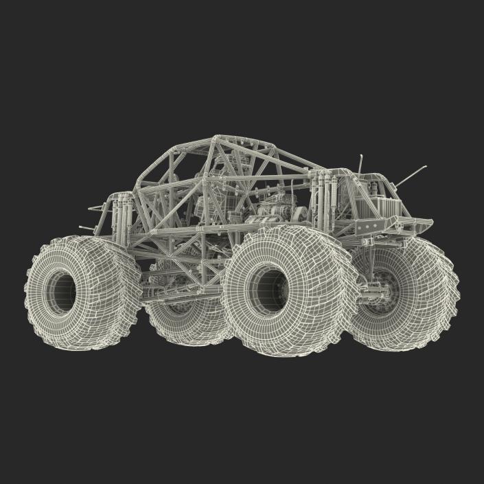 3D model Monster Truck Bigfoot 2 Rigged