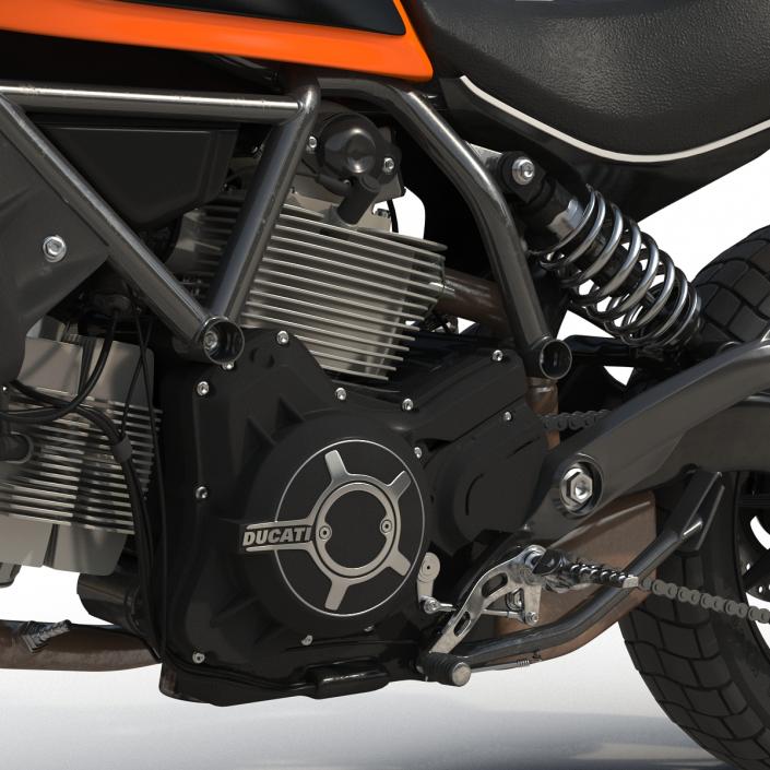 3D model Ducati Scrambler Sixty2 Rigged
