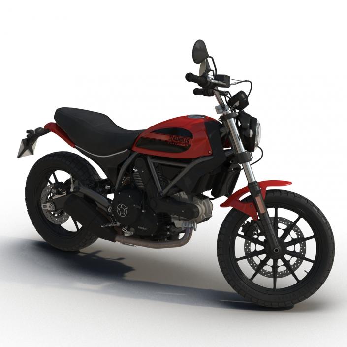Motorcycle Ducati Scrambler Sixty2 3D model