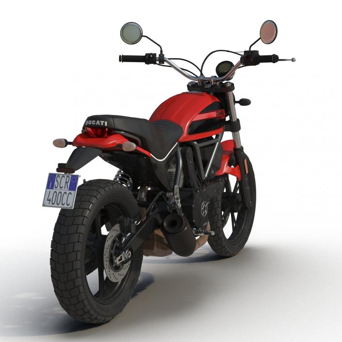 Motorcycle Ducati Scrambler Sixty2 3D model