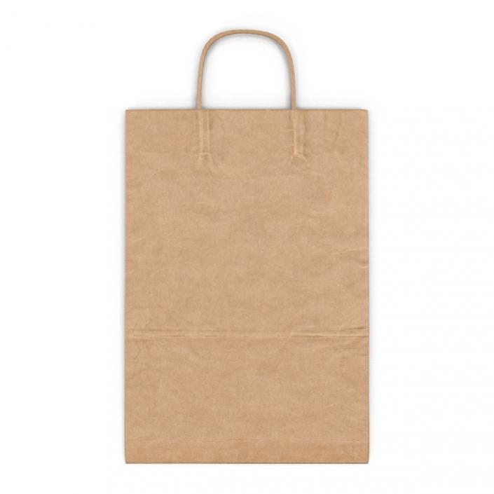 3D Paper Bag With Handle Folded model
