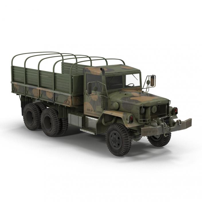 US Military Cargo Truck m35a2 Camo 3D model