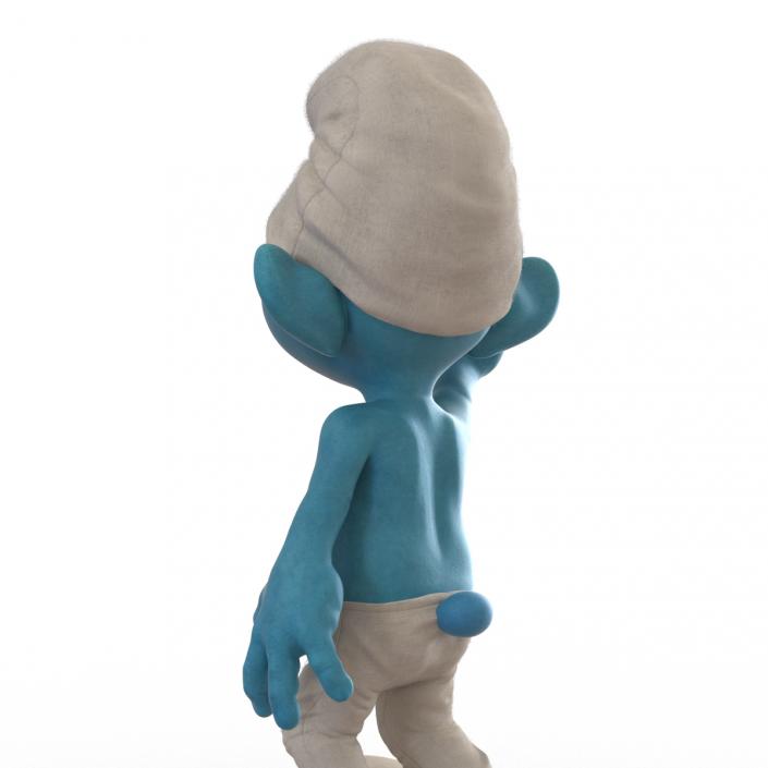 3D Smurf Rigged with Fur