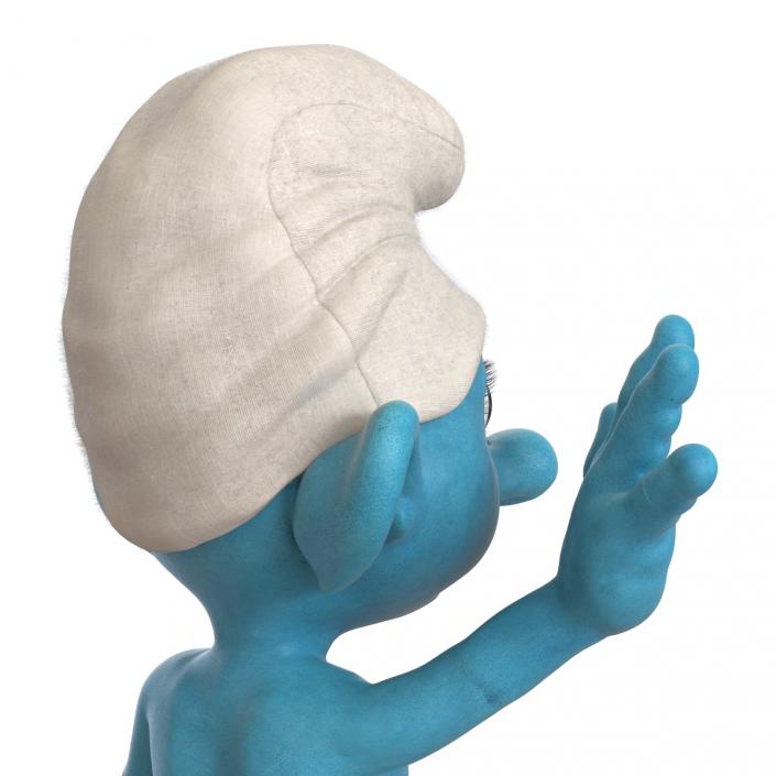 3D Smurf Rigged with Fur