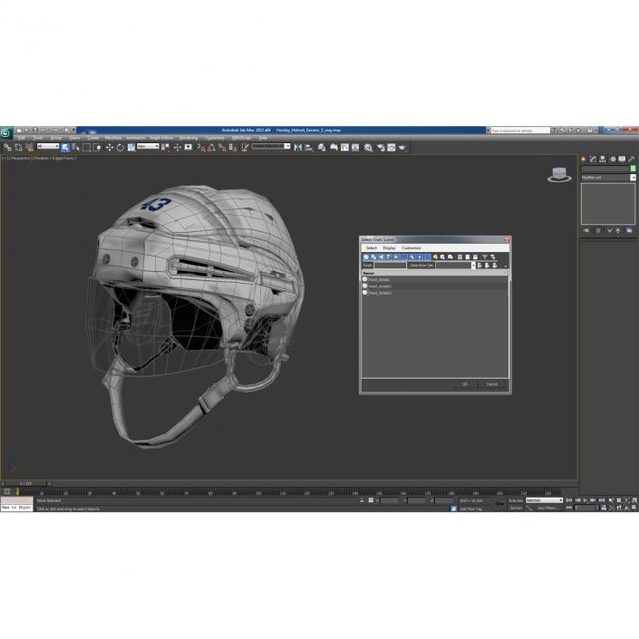 3D Hockey Helmet Generic 5 model