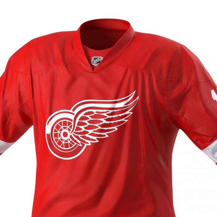 3D Hockey Jersey Detroit Red Wings