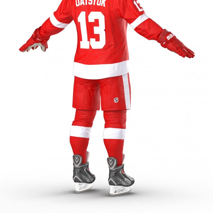 Hockey Equipment Detroit Red Wings 3D model