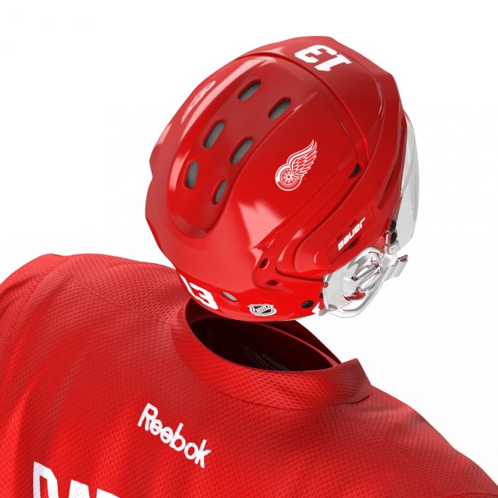Hockey Equipment Detroit Red Wings 3D model