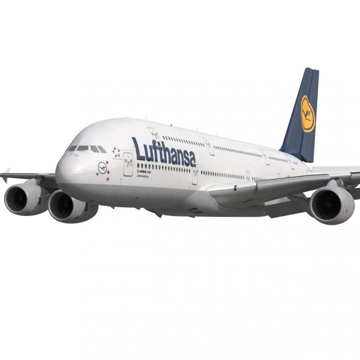 3D model Airbus A380-900 Lufthansa