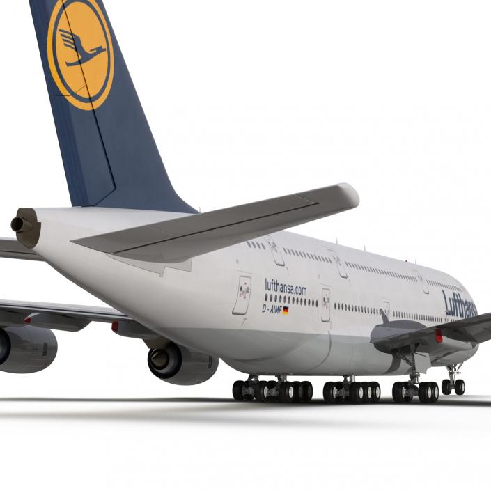 3D model Airbus A380-900 Lufthansa