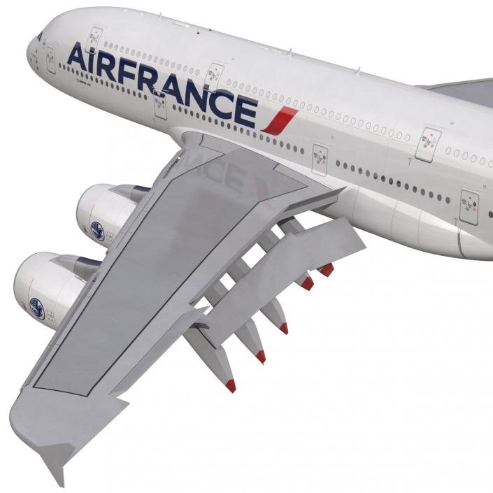 3D Airbus A380-900 Air France Rigged model