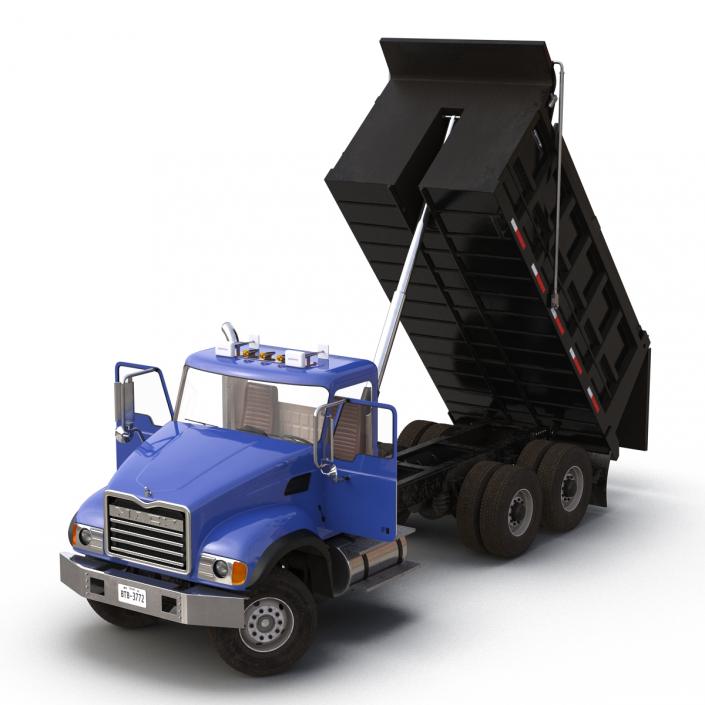 Dump Truck Mack Rigged 3D