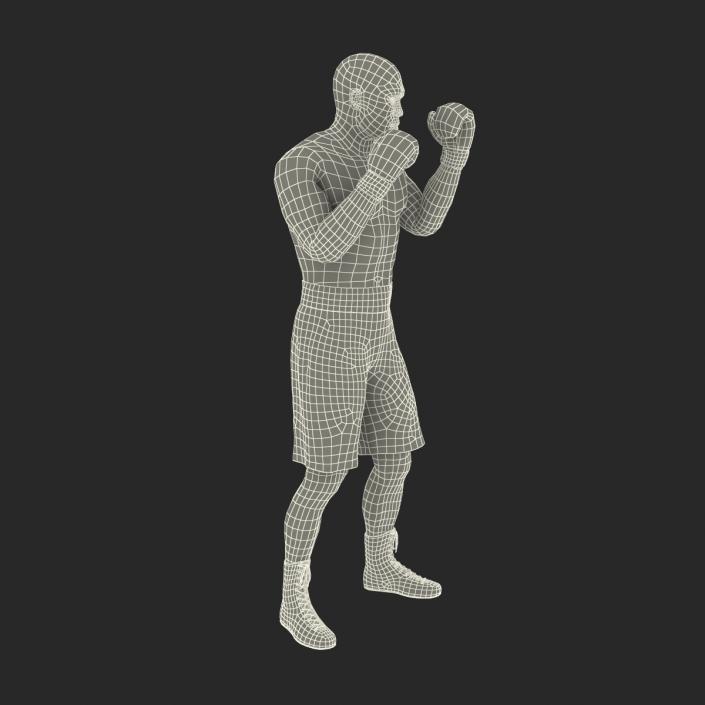 3D African American Boxer 2 Pose 2