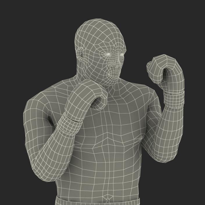 3D African American Boxer 2 Pose 2